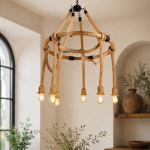 Rope Halo Chandelier